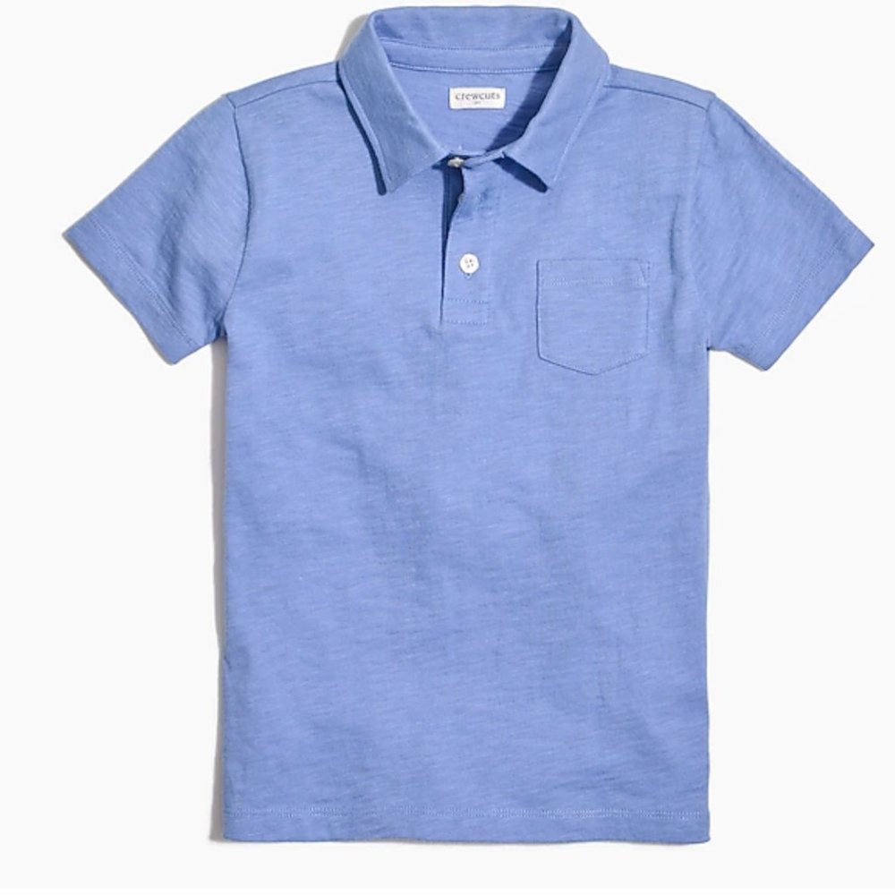 J Crew Crewcuts light blue Polo size 16